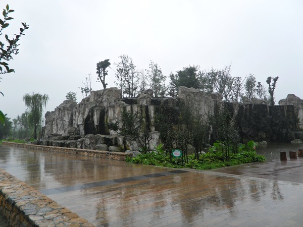 郫縣白河路-GRC假山